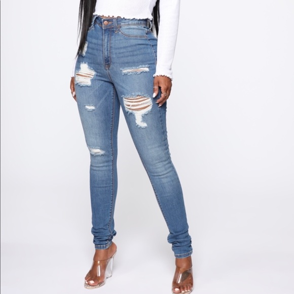 Fashion Nova Denim - Heavy Lifting Jeans - Medium Blue